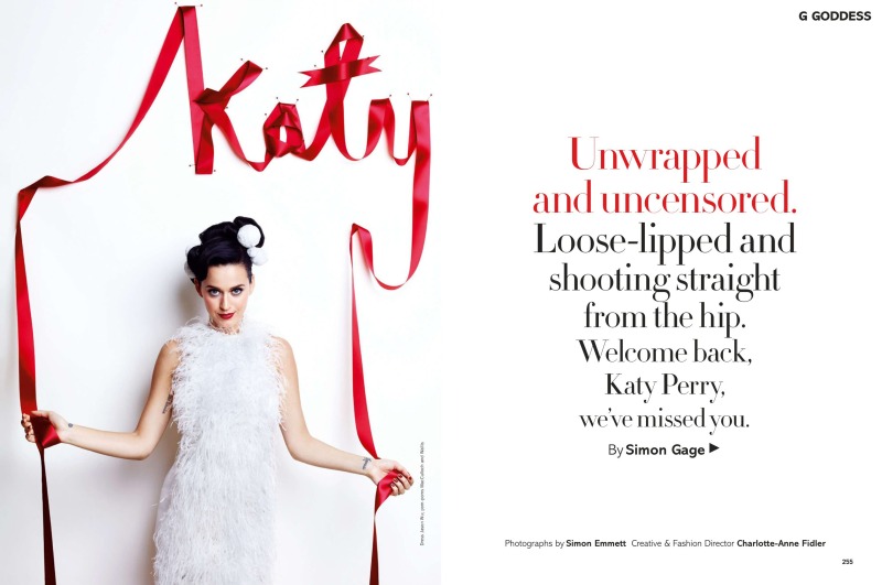 Katy Perry by Simon Emmett for Glamour UK December 2013 