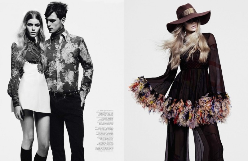 Louise Parker And Clement Chabernaud By Santiago & Mauricio For Interview Russia April 2013