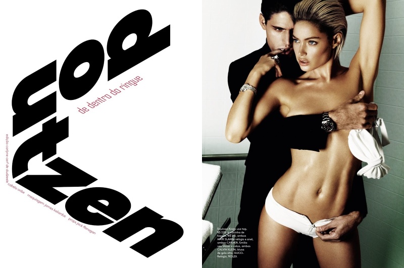 Doutzen Kroes for by Mario Testino for Vogue Brazil June 2013