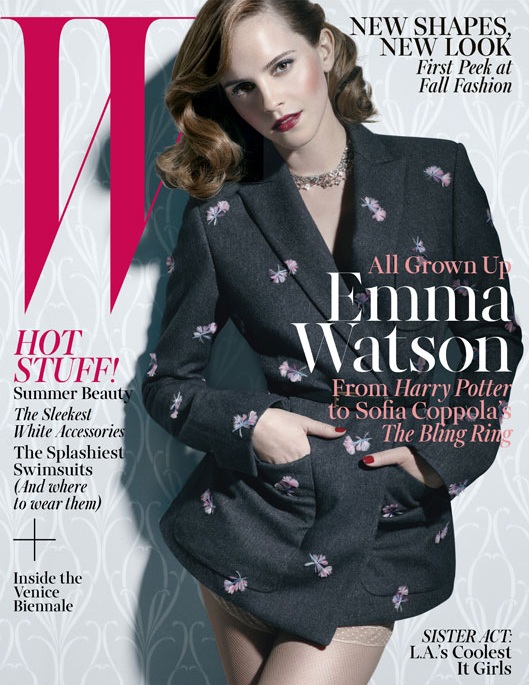 Emma Watson by Michael Thompson for W magazine June/July 2013