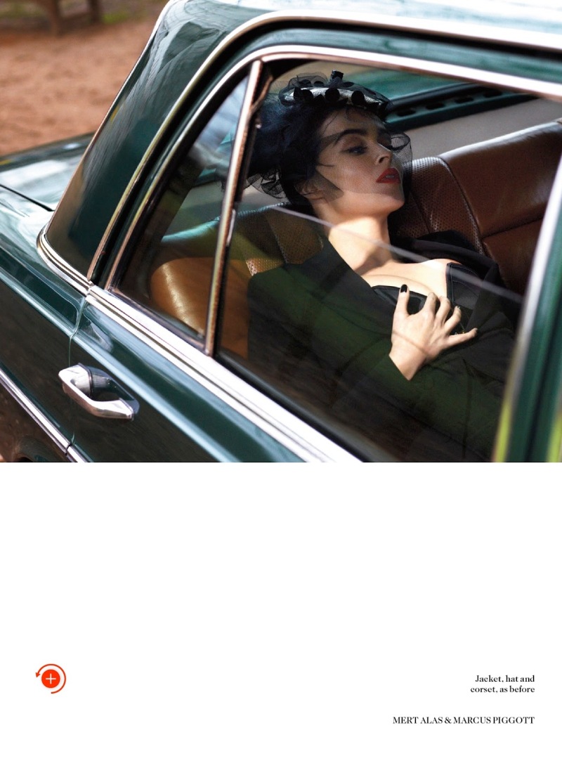 Helena Bonham Carter by Mert Alas & Marcus Piggott for Vogue UK July 2013