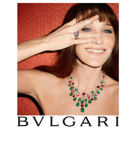 Carla Bruni by Terry Richardson for Diva Collection by Bulgari