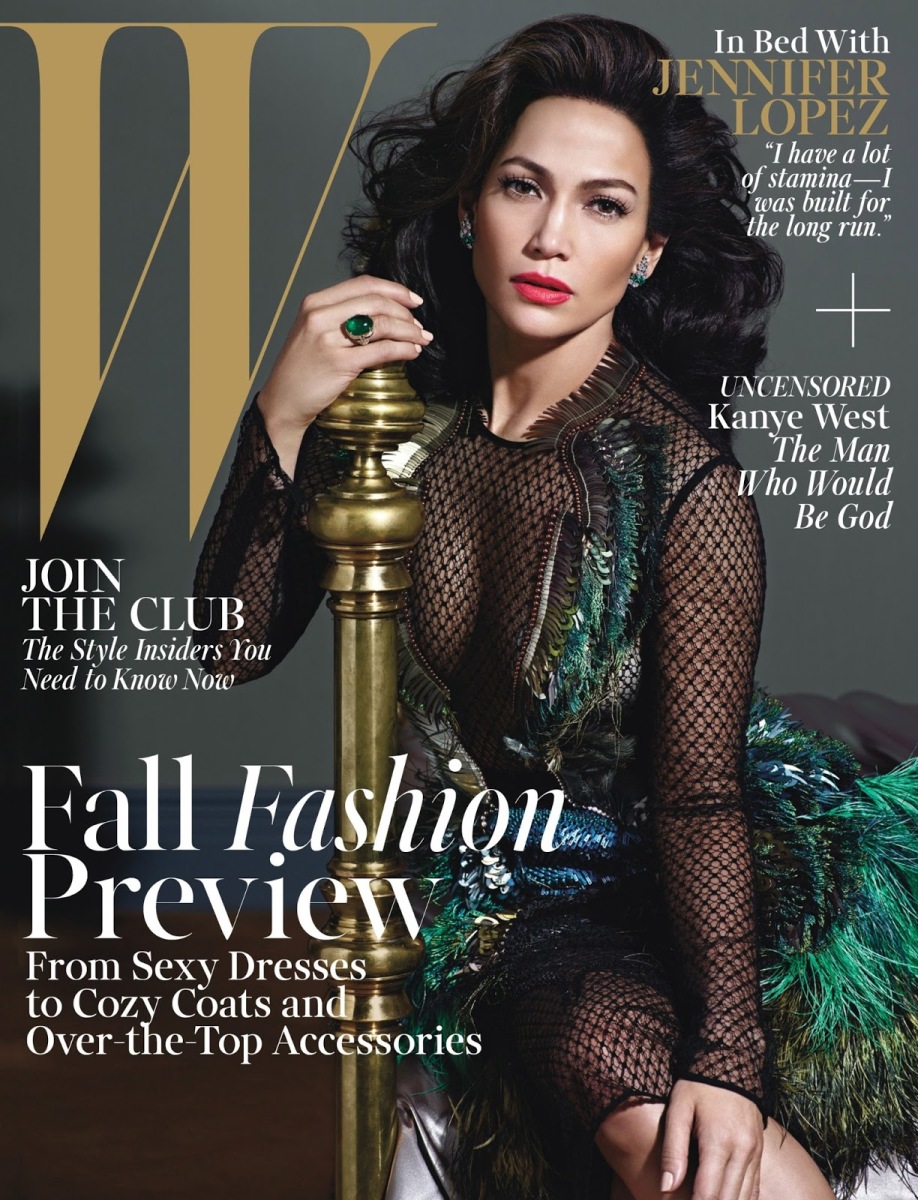 Jennifer Lopez by Mario Sorrenti for W magazine August 2013