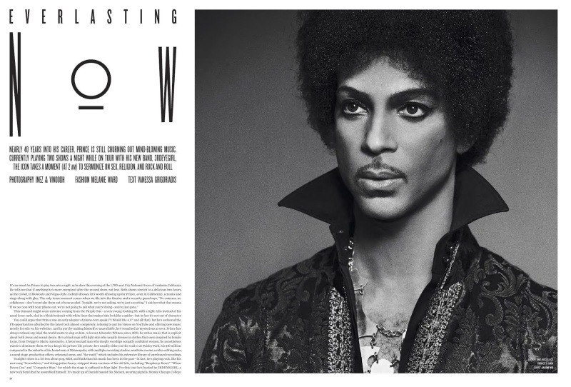 Prince by Inez & Vinoodh for V #84 Fall Preview 2013 