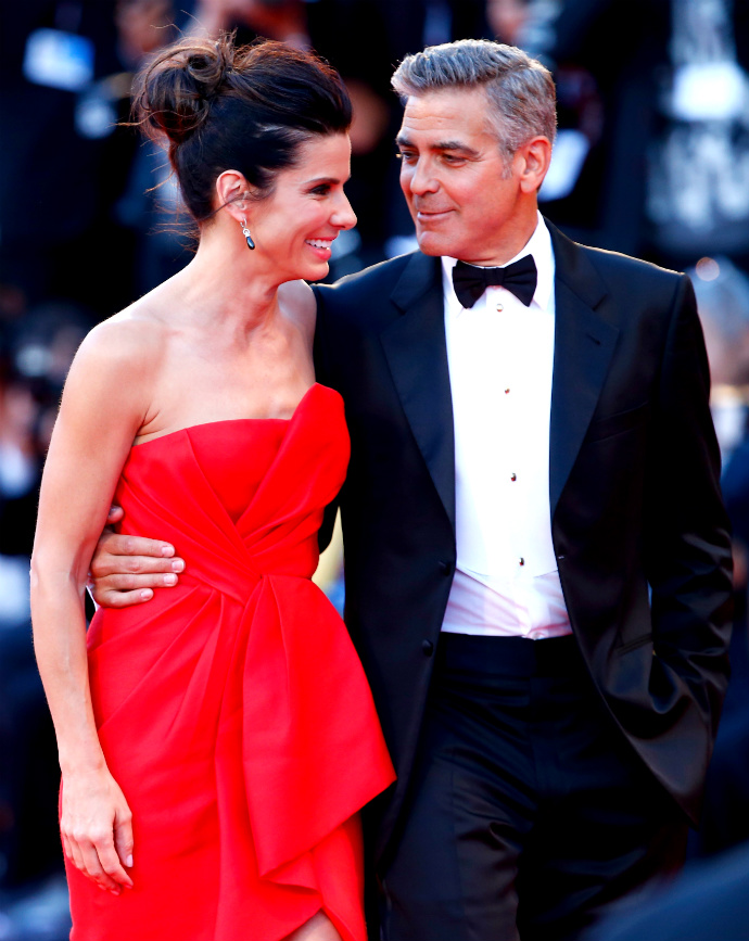 Sandra Bullock and George Clooney 