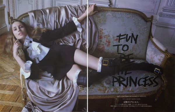 Nadja Bender by Camilla Akrans for Vogue Japan November 2013 