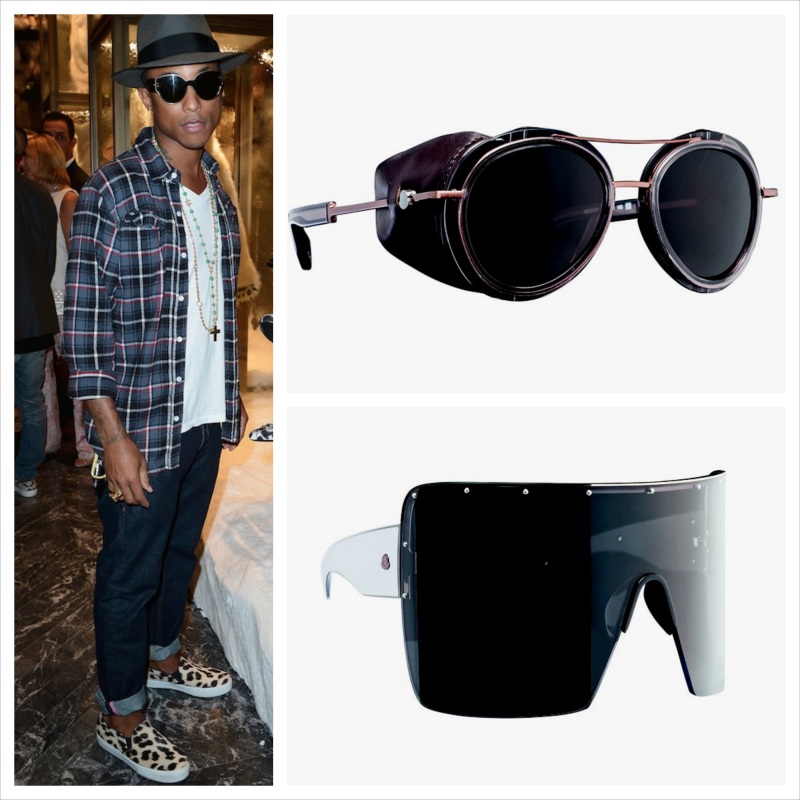 Pharrell Williams’ Moncler Lunettes launched last nightt the opening of Moncler store in Paris