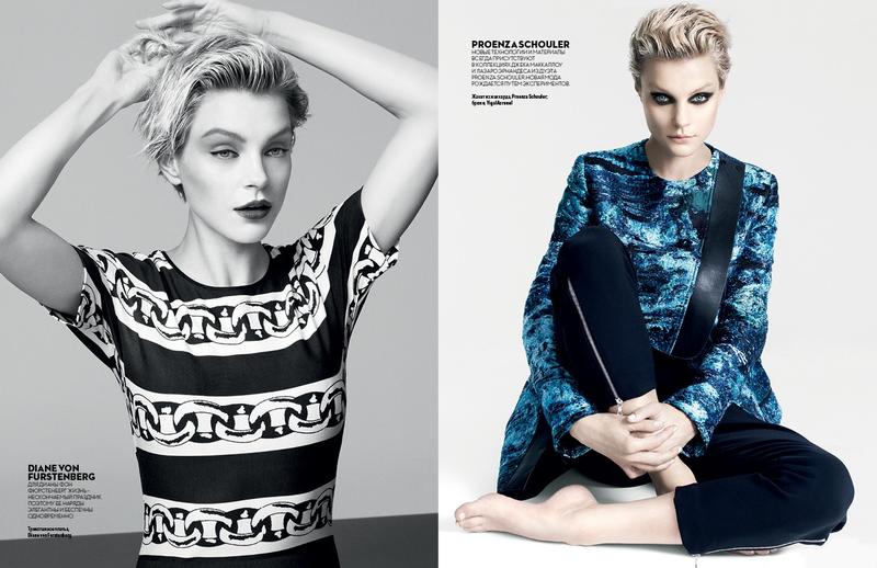 Jessica Stam by Chad Pitman for Vogue Ukraine November 2013 