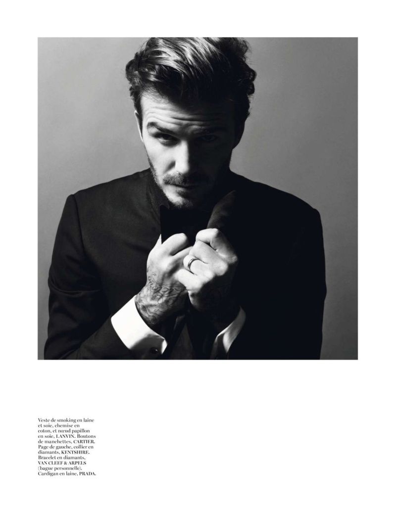 David Beckham by Inez van Lamsweerde & Vinoodh Matadin for Vogue Paris December 2013/January 2014