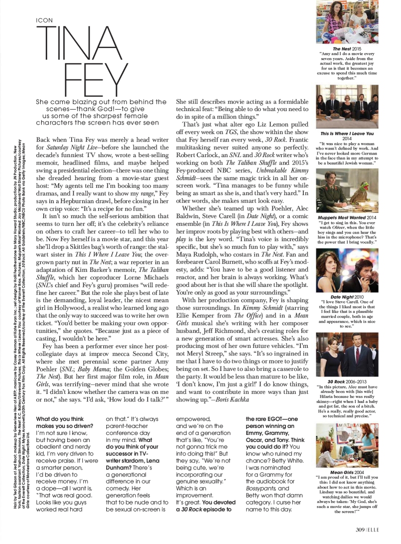 ELLE Women In Hollywood 2014 issue 